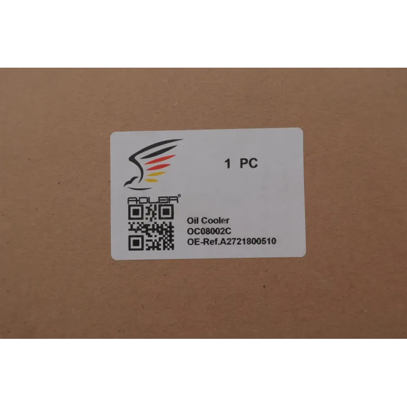 Масляний радіатор ADLER 2721800510 з корпусом фільтра для Mercedes-Benz Sprinter W906, Vito W639 (M272/276/113)