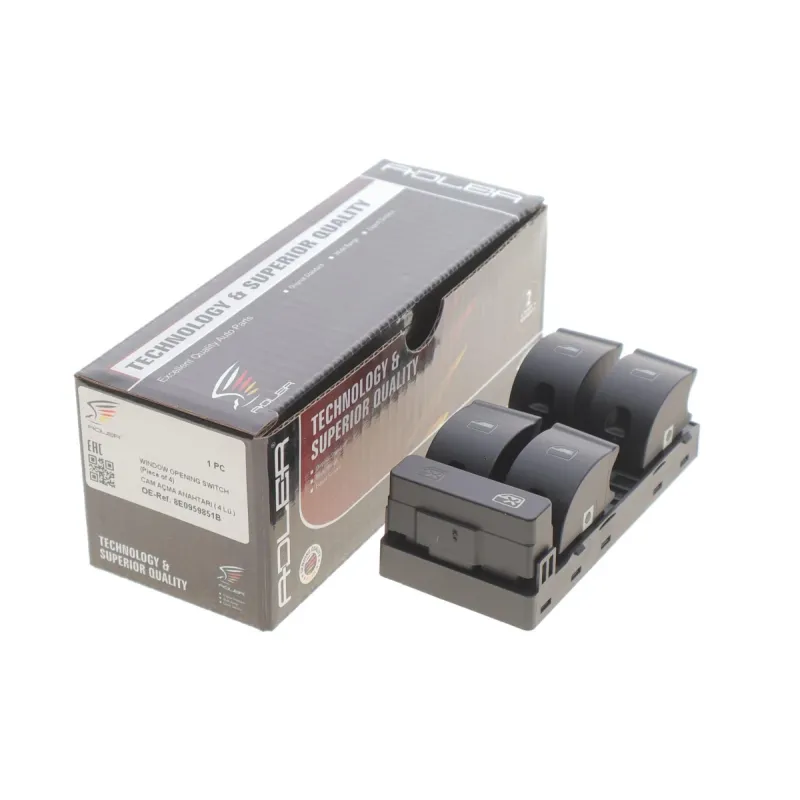 Кнопка склопідіймача ліва ADLER 8E0959851B для Audi A4 B6/B7 2004-2008