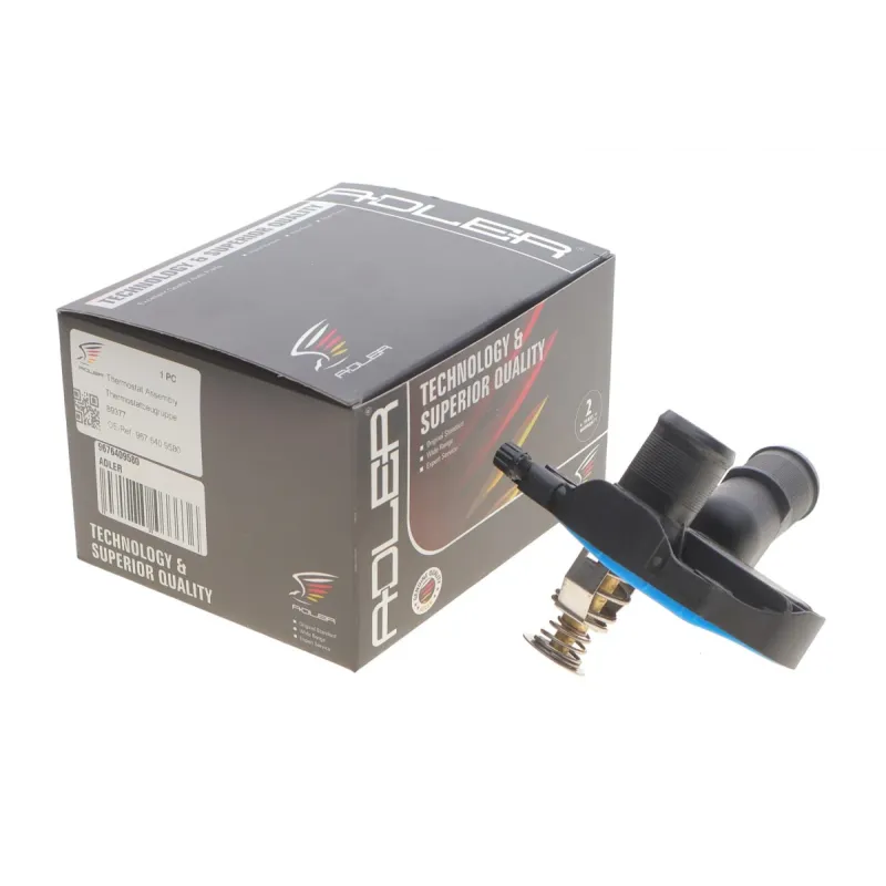 Термостат ADLER 9676409580 для Citroen C3/C4, Peugeot 208/301 1.0/1.2 VTi 2012-