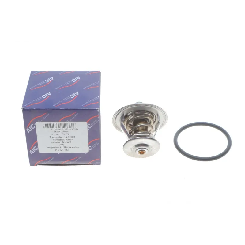 Термостат AIC 51177 для Volkswagen Golf, Passat, Skoda Fabia, Octavia 87°C з ущільнювальним кільцем