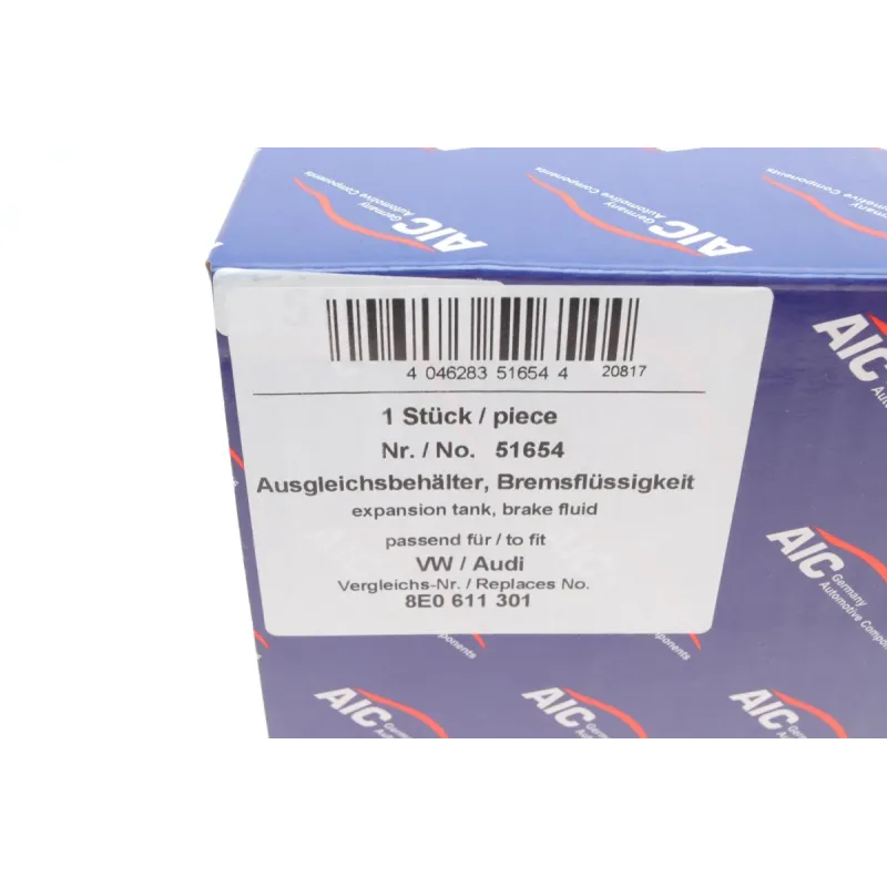 Бачок гальмівної рідини AIC 51654 для Volkswagen Passat B5 1996-2005 з кришкою