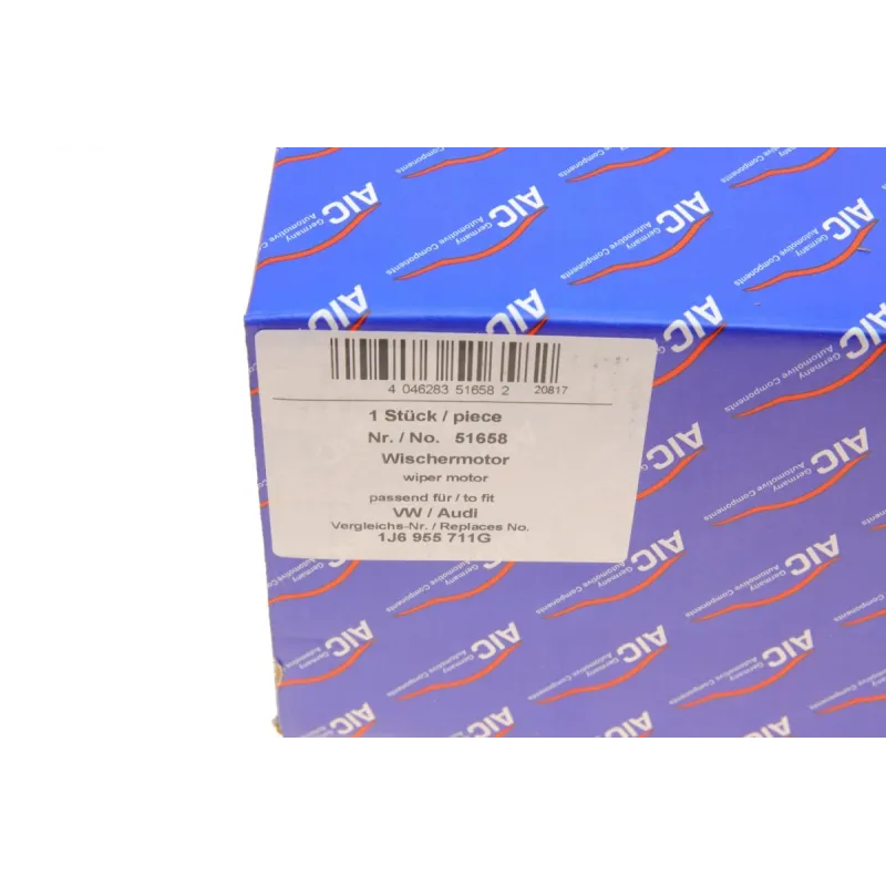 Моторчик склоочисника задній AIC 51658 для Volkswagen Golf IV, Passat B5, Seat Leon 1996-2005 з форсункою