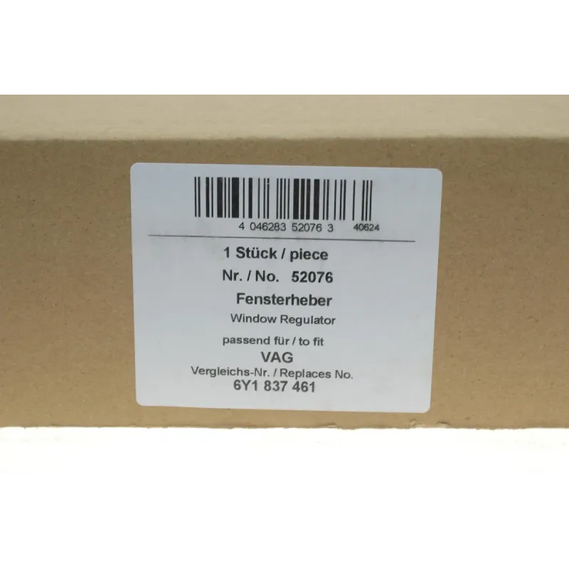 Склопідіймач передній лівий AIC 52076 для Skoda Fabia 1999-2008 (електро, без моторчика)