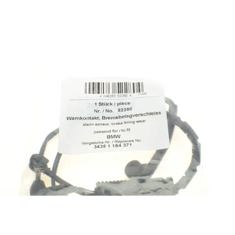 Датчик зносу гальмівних колодок передній AIC 52280 для BMW 3 (E46) 1998-2005, 605 мм