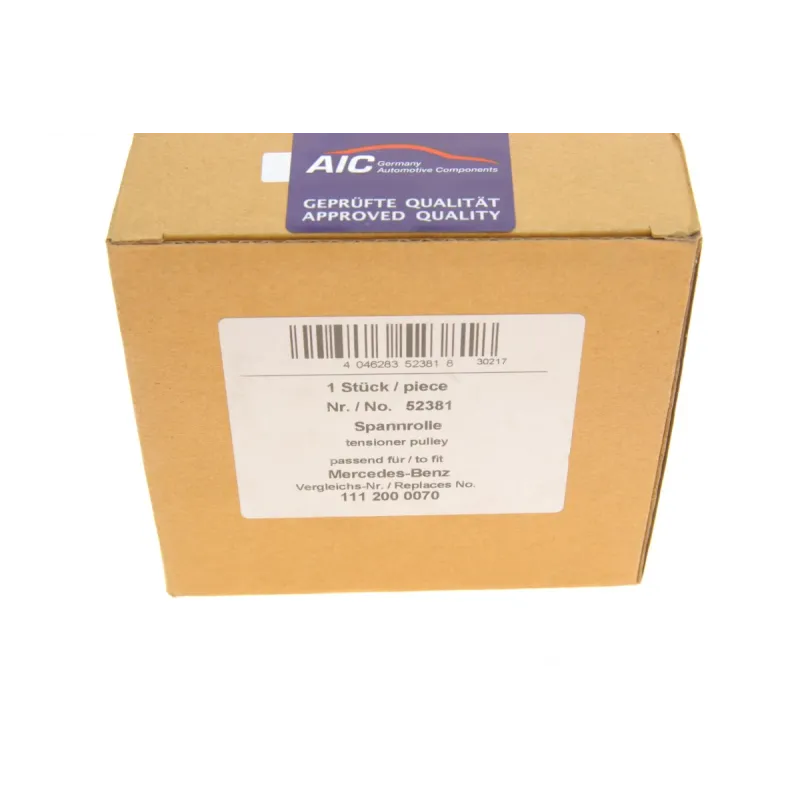 Ролик генератора AIC 52381 паразитний для Mercedes-Benz C-Class W202, E-Class W124, 110x28x15 мм
