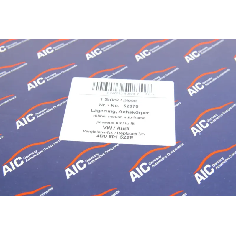 Сайлентблок задньої балки AIC 52870 для Audi A6 C5 (4B2) 1997-2005, Volkswagen Passat B5 (3B2) 1996-2000