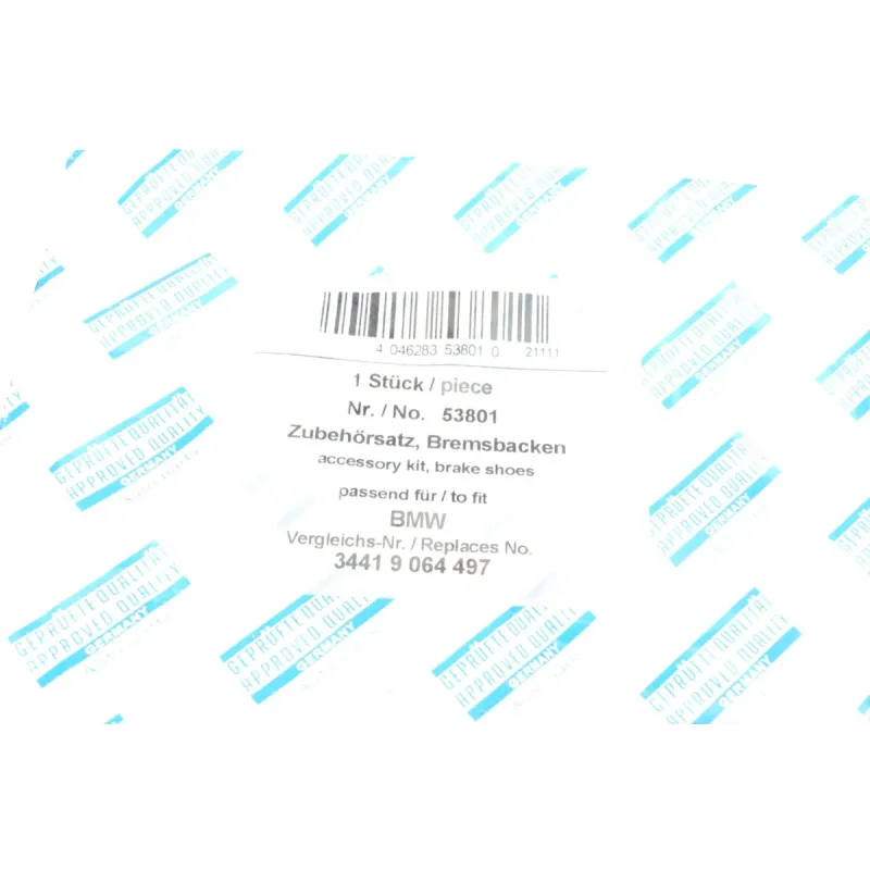 Комплект пружинок колодок ручника AIC 53801 для BMW 7 (E38) 730-750i 1990-2001, задній, 185 мм