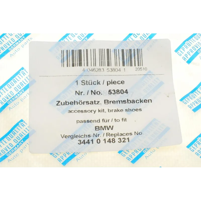 Ремкомплект колодок стояночного гальма BMW 1 (E81/E87/F20/F21)/3 (E46/E90/F30/F80) 07-
