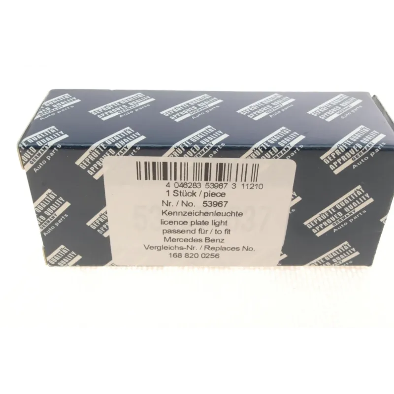 Ліхтар освітлення номерного знака AIC 53967 для Mercedes-Benz A-Class (W168) 1997-2004 задній прозорий