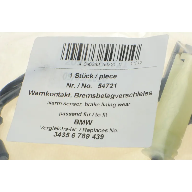Датчик зносу гальмівних колодок (передніх) BMW 1 (E81/E82/E88)/3 (E90/E91) 04-13 (640mm) M47/N45/N47