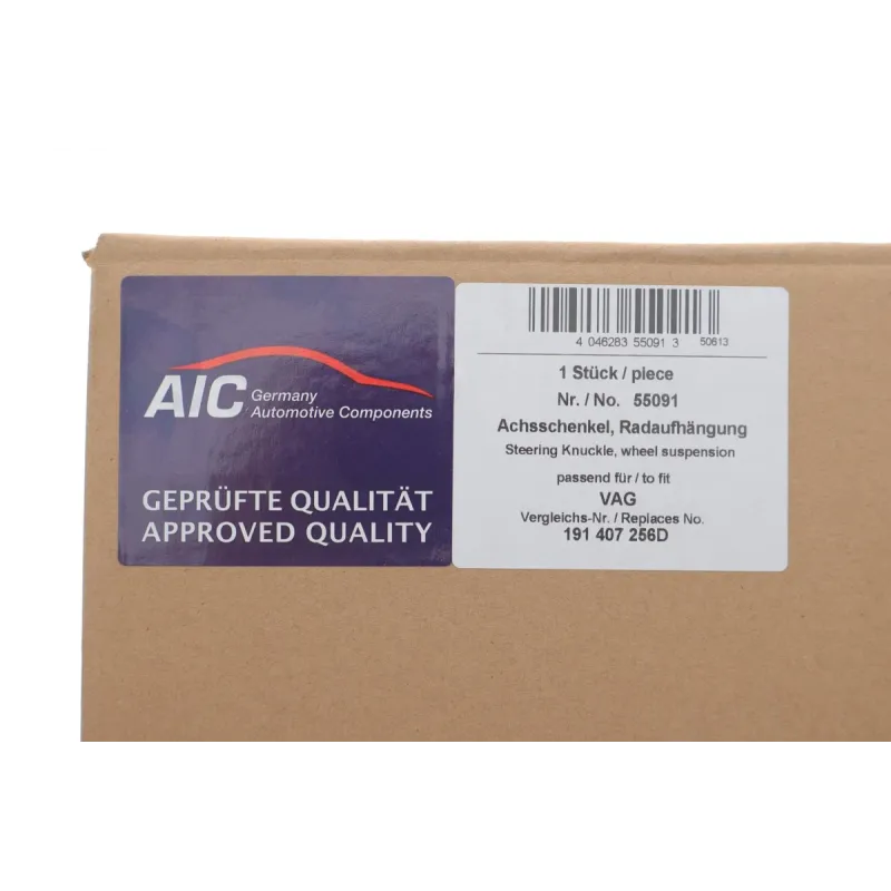 Кулак поворотний правий AIC 55091 для VW Golf II/III, Jetta II, Seat Ibiza II, 72 мм