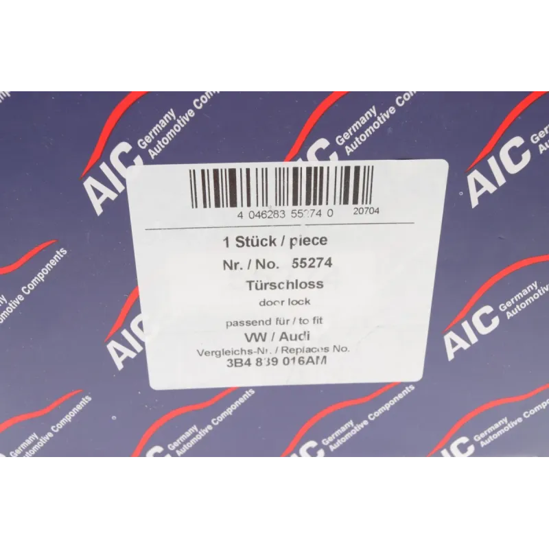 Замок дверей задній правий AIC 55274 для VW Passat B5 1996-2005, Seat Leon 1M 1999-2006