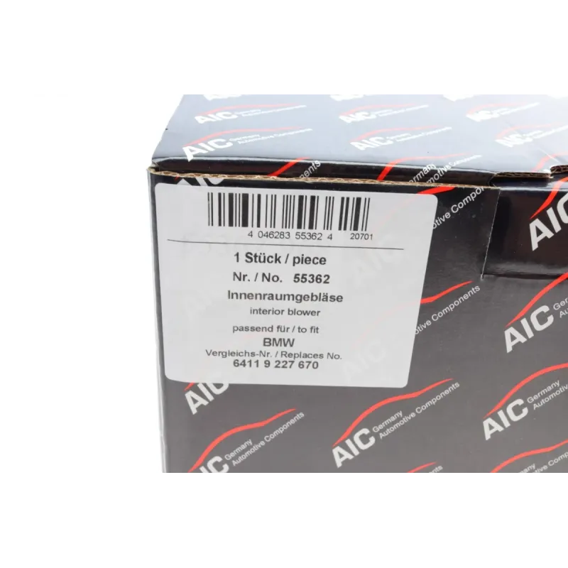 Моторчик пічки AIC 55362 для BMW 1 (E87/E81) 120i 163 л.с. 2003-2012, 12В, 270Вт