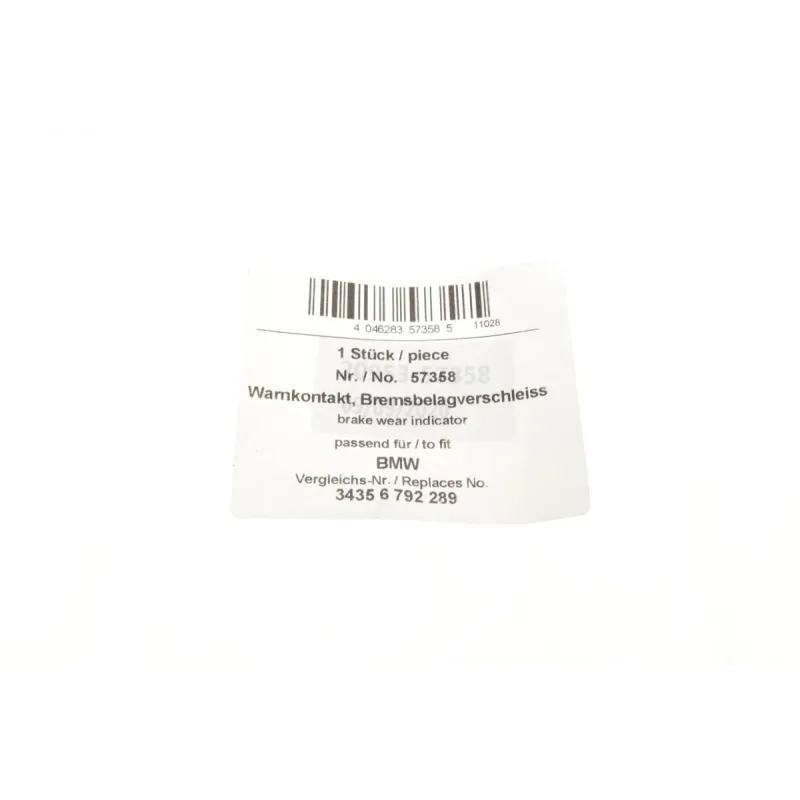 Датчик зносу гальмівних колодок передній AIC 57358 для BMW 1 (F20) 116i 2010-, 3 (F30) 320i 2012-