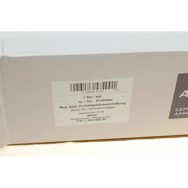 Комплект вентиляції картера AIC 57400Set для BMW 1 (E87) 120i, 3 (E90) 320i, Z4 (E85) 2.0i 2003-2012