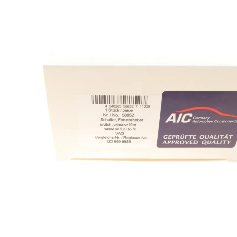 Кнопка склопідіймача AIC 58852 ліва передня для Skoda Octavia II, VW Golf V, SEAT Altea