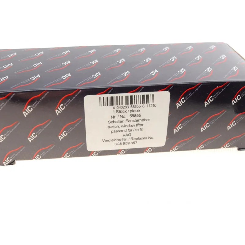 Кнопка склопідіймача ліва AIC 58855 для Volkswagen Passat B7, CC 2008-2014 (10 контактів)