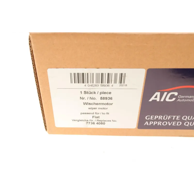 Моторчик склоочисника AIC 58936 для Fiat Ducato, Citroen Jumper (2006-), передній, 12В