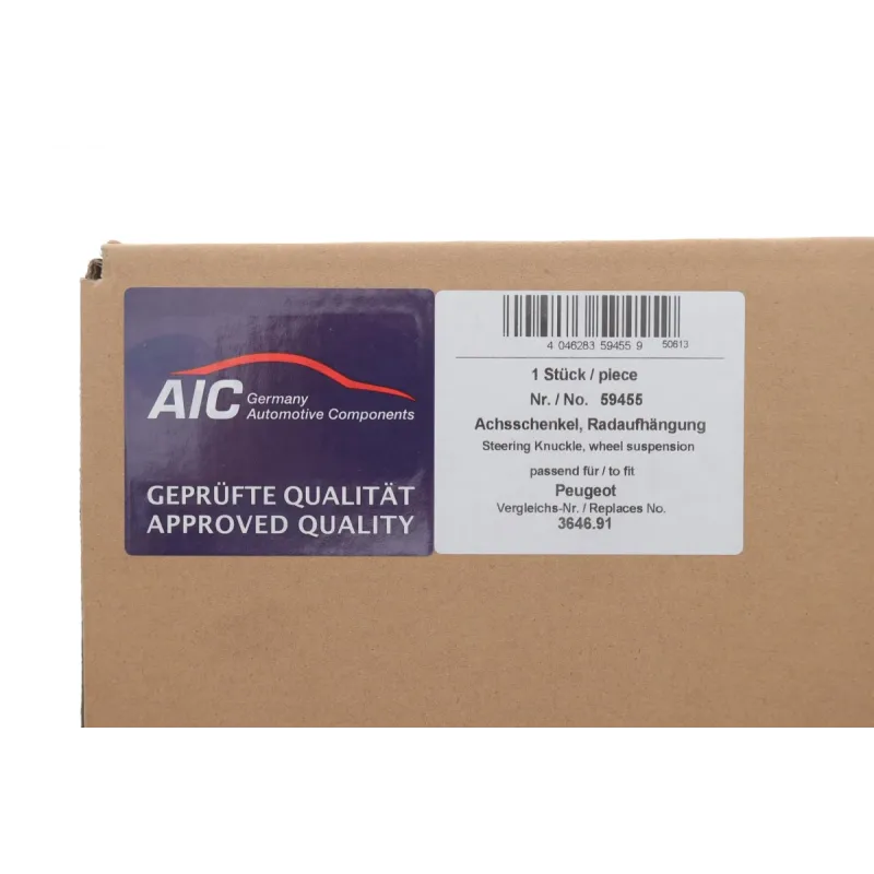 Кулак поворотний лівий AIC 59455 для Citroen C2/C3/C4, Peugeot 207/208/301, 72 мм
