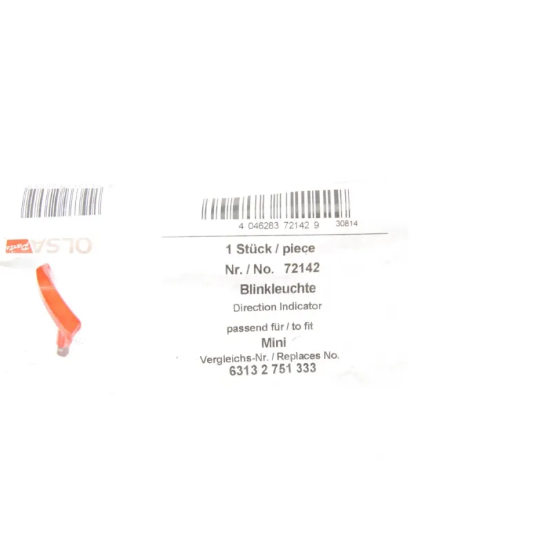 Повторювач повороту боковий AIC 72142 для Mini Cooper S R56/R57 2006-2013 червоний