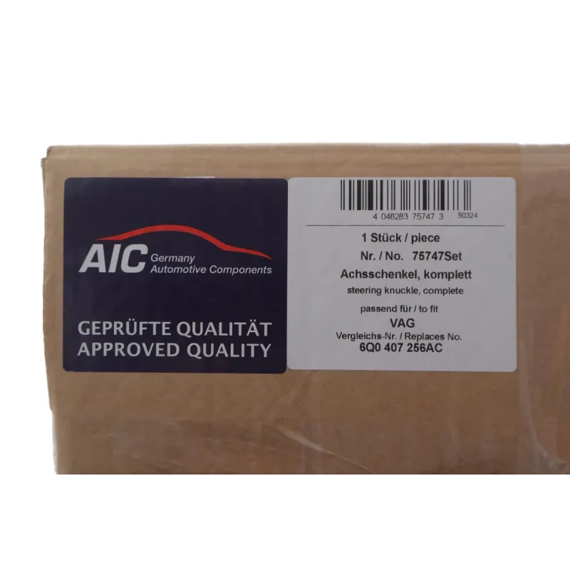 Цапфа передня права AIC 75747Set з підшипником для Skoda Fabia, VW Polo 99+