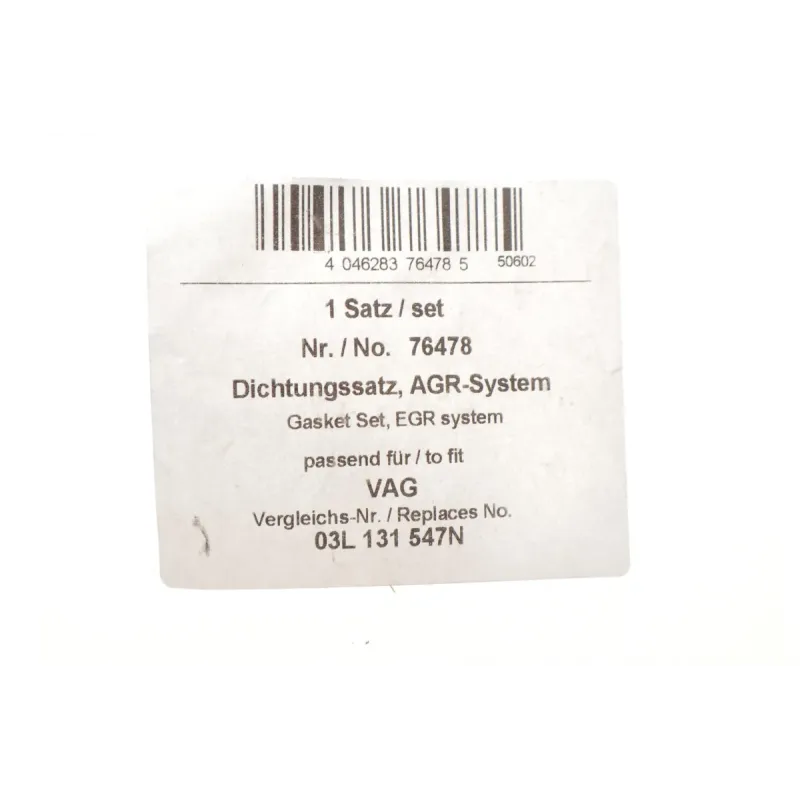 Прокладка клапана EGR AIC 76478 для Volkswagen Caddy, Golf VI, Passat B7 1.6TDI/2.0TDI 2008- (комплект 6 шт.)