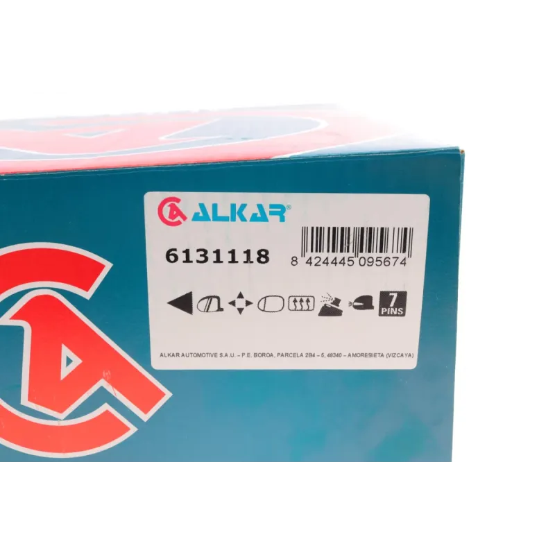 Дзеркало ліве ALKAR 6131118 для Volkswagen Passat B6 2005-2011 (під фарбування, електро, підігрів, поворотник)