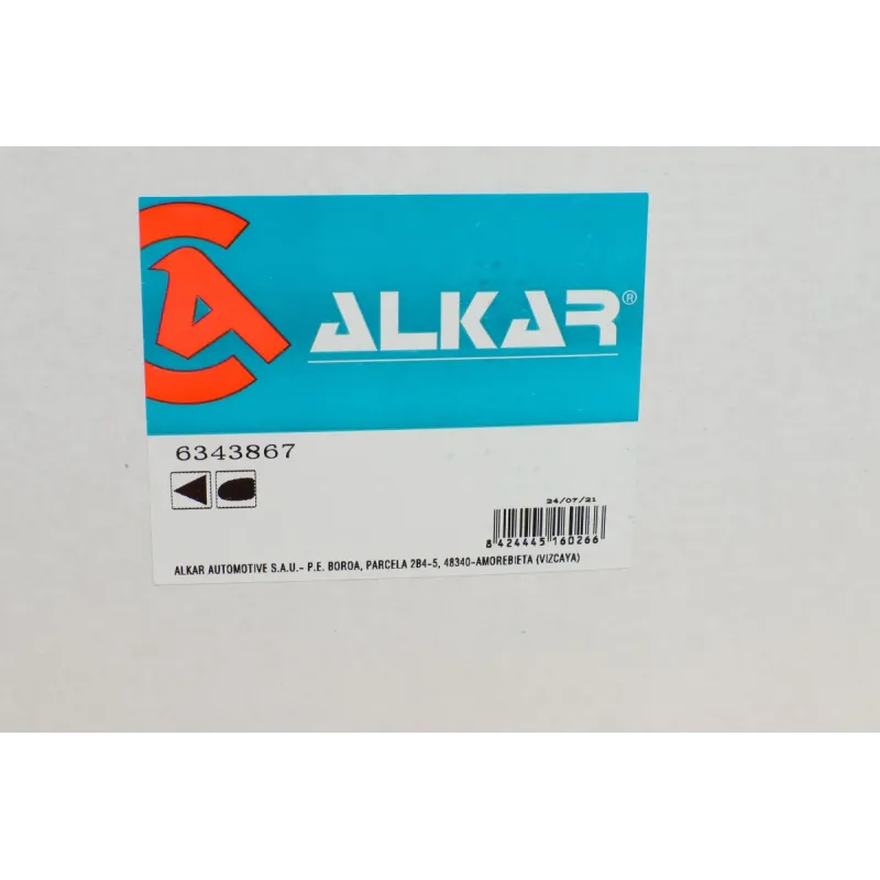 Кришка дзеркала ліва ALKAR 6343867 для Citroen Berlingo B9, Peugeot Partner 2008-