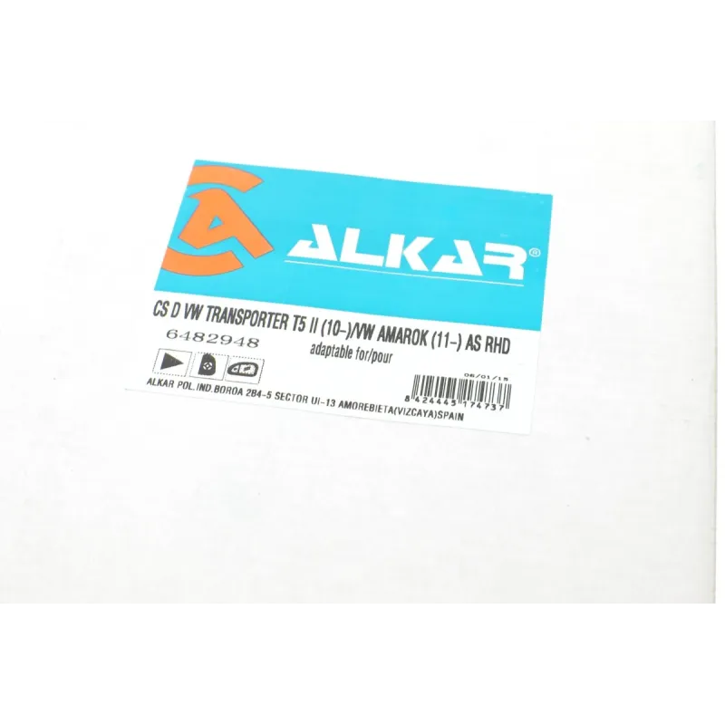Скло дзеркала праве ALKAR 6482948 для Volkswagen Amarok, Multivan T5, Transporter T5, діаметр 84 мм