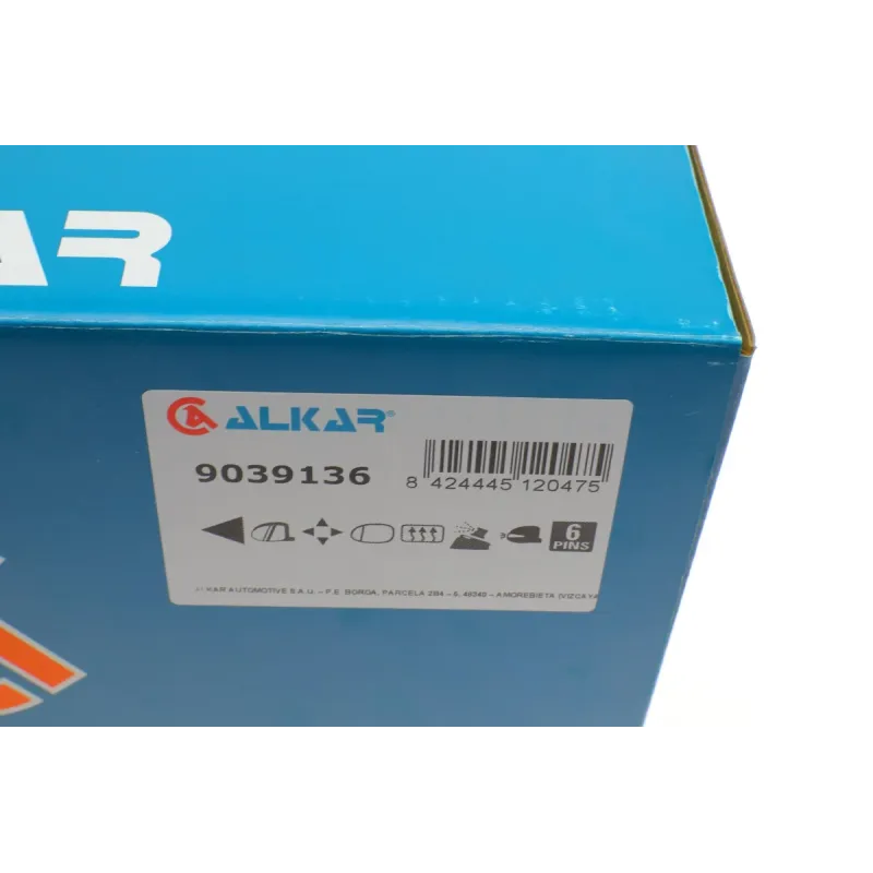 Дзеркало заднього виду ліве ALKAR 9039136 для Volkswagen Tiguan 2007- (електро/підігрів/з поворотником)