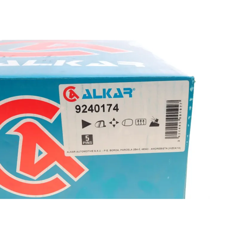 Дзеркало заднього виду праве ALKAR 9240174 для Renault Kangoo 1997-, електро, підігрів