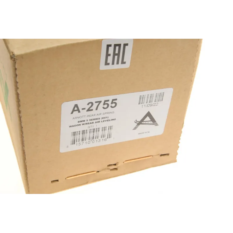 Подушка пневмопідвіски задня ARNOTT A-2755 для BMW 5 (E61) 2004-2010