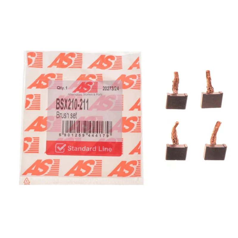 Щітки стартера AS BSX210-211 для Volkswagen Jetta, Polo 2006-2022