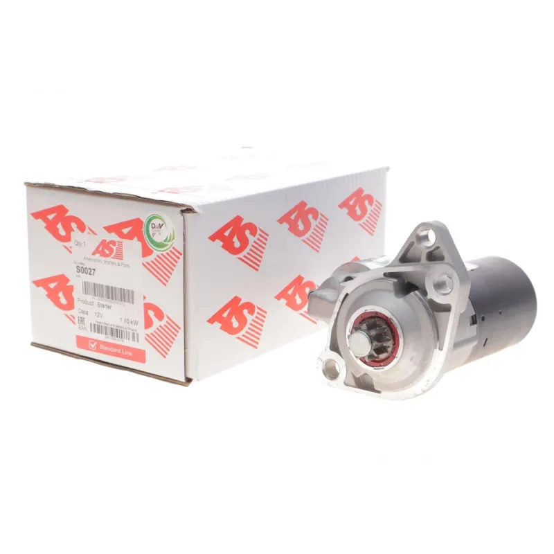 Стартер AS S0027 для Audi A3, Ford Galaxy, VW Golf 1.4-2.0/1.9 TDI 1.1kW (z=9)