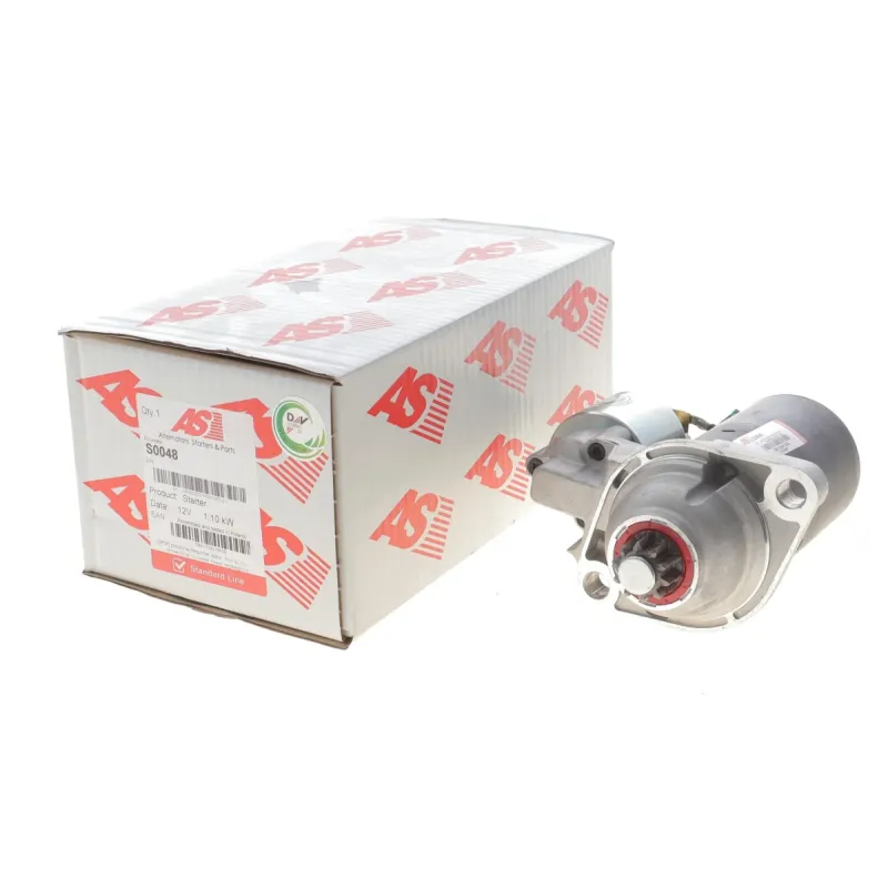 Стартер AS S0048 для Seat Ibiza/Leon, Skoda Fabia/Octavia, VW Golf 1.8/2.0 1996-2010 (1.1kW, z=10)