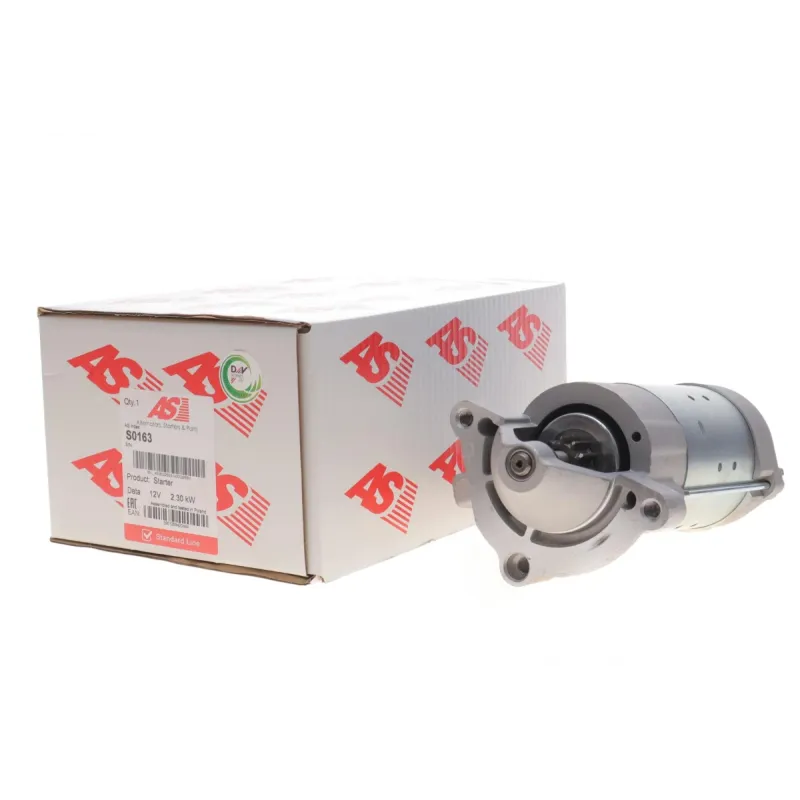 Стартер AS S0163 для Citroen Jumper, Peugeot Boxer 2.0/2.2/2.5 HDi 1997-2006 (12V/2.3kW, z=10)