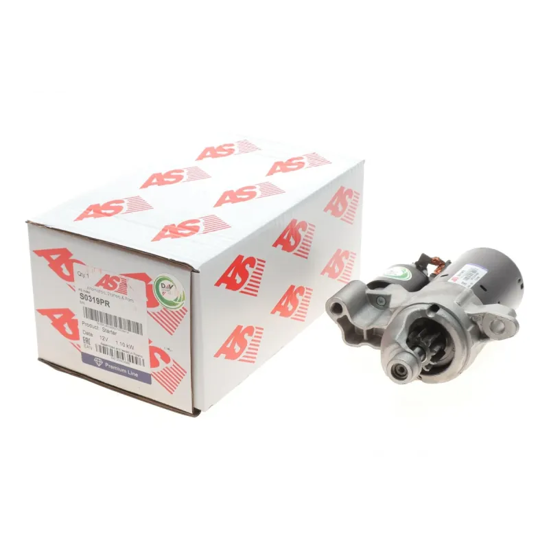 Стартер AS S0319PR 1.1kW 12V (z=10) для Audi A4/A5/A6 1.8/2.0TFSI 2007-2018