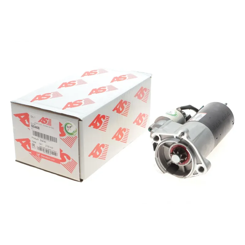 Стартер AS S0468 для Audi A4/A6, Seat Exeo 2.0TDI 2004-2013 (12V/2kW, z=9)