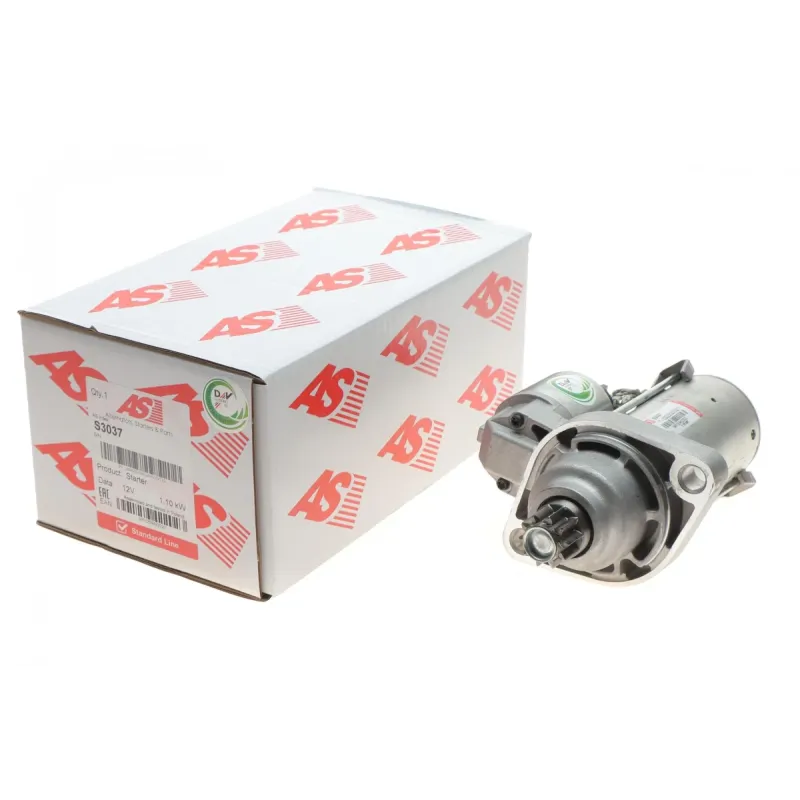 Стартер AS S3037 для Audi A3, VW Golf 1.6 TSI/1.8/2.0 FSI 2005-2012 (1.1kW, z=10)