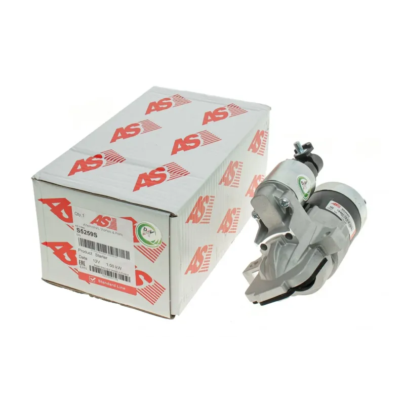 Стартер AS S5259S 12V 1.00KW (z=11) для Mazda 3 BK/BL, 5 CR19, 6 GG/GH