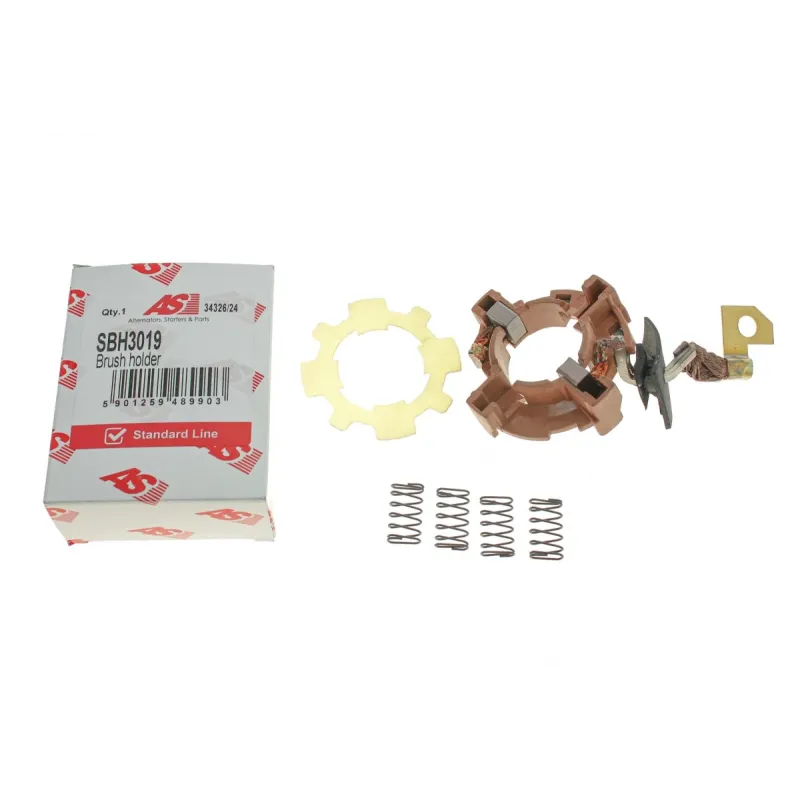 Щіткотримач стартера AS SBH3019 для Volkswagen Caddy III, T5 1.9 TDI 2003-2010 (зовнішній діаметр 67.3 мм)