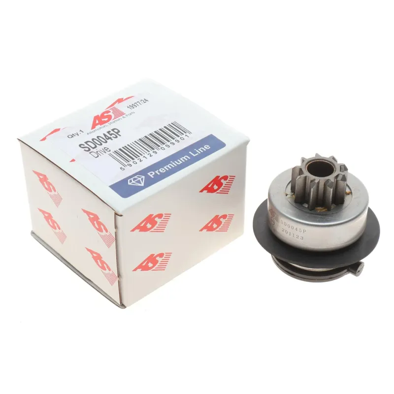 Бендикс стартера AS SD0045P для Volkswagen Passat/T4/Caddy 1990-, 9 зубців, проти годинникової стрілки