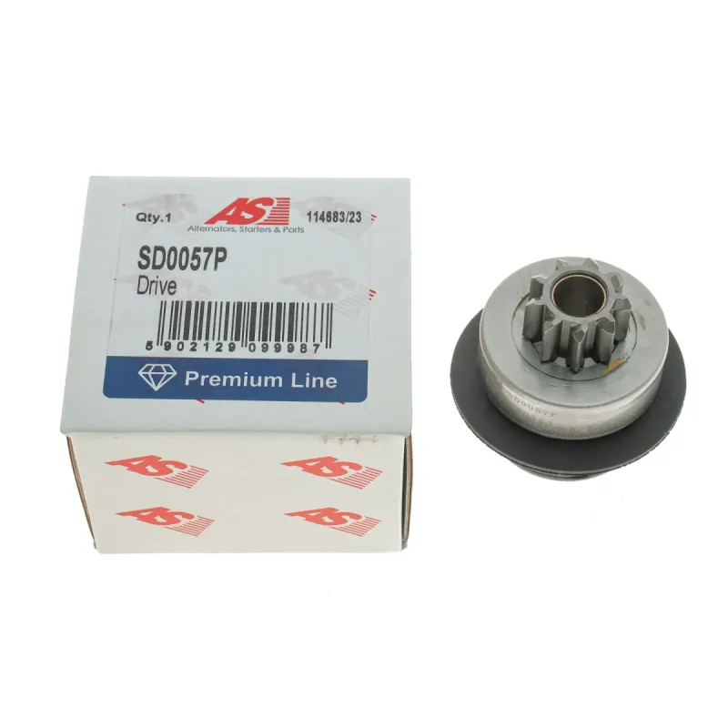 Бендикс стартера AS SD0057P для Volkswagen Passat, Golf III/IV 1.4-2.0 1998-2005, 9 зубців, Ø46мм