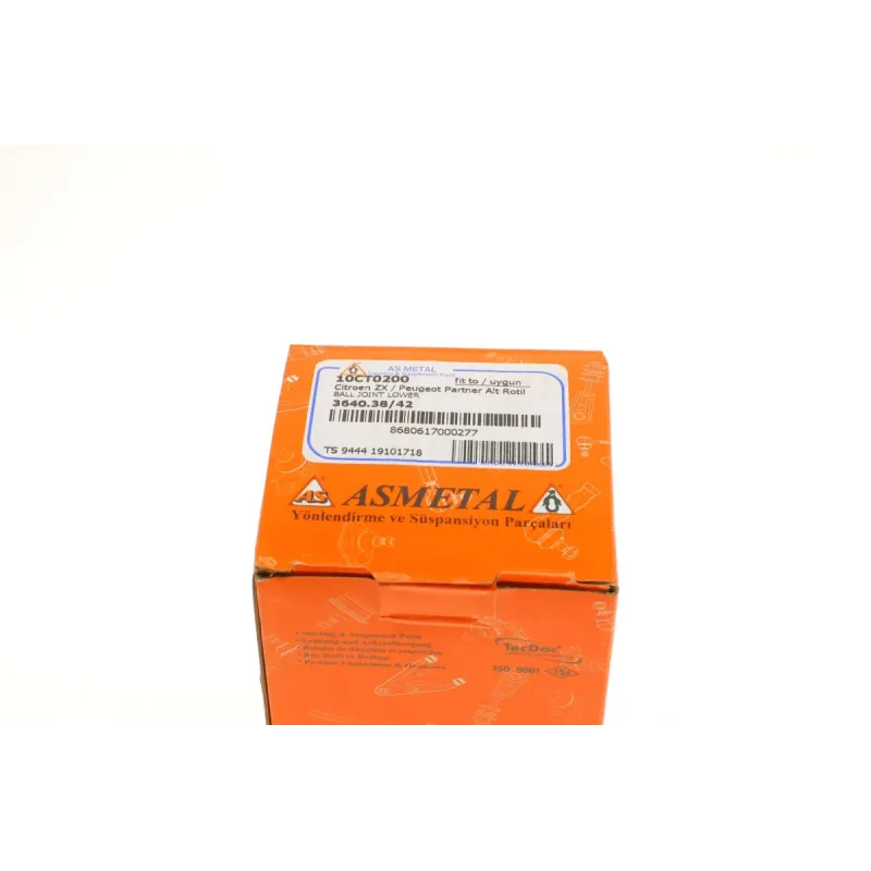 Опора кульова ASMETAL 10CT0200 передній міст ліва для Citroen Berlingo, Peugeot Partner 1996- (d=16mm)