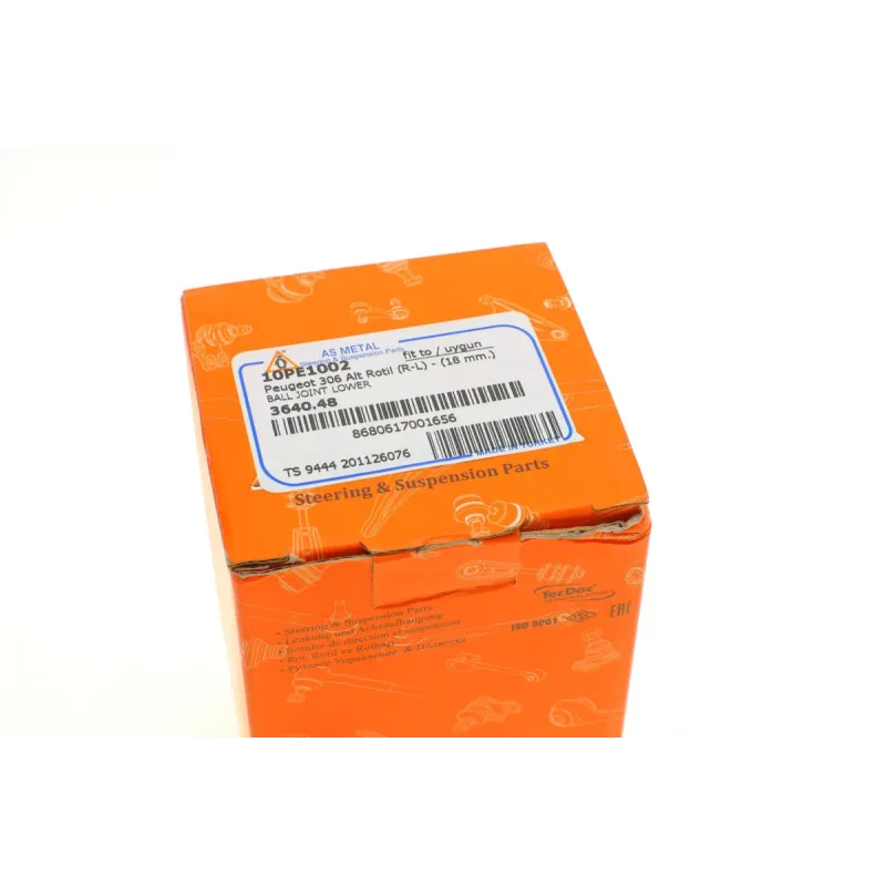 Опора кульова передня ASMETAL 10PE1002 для Peugeot 306 1993-2002 (d=18mm)