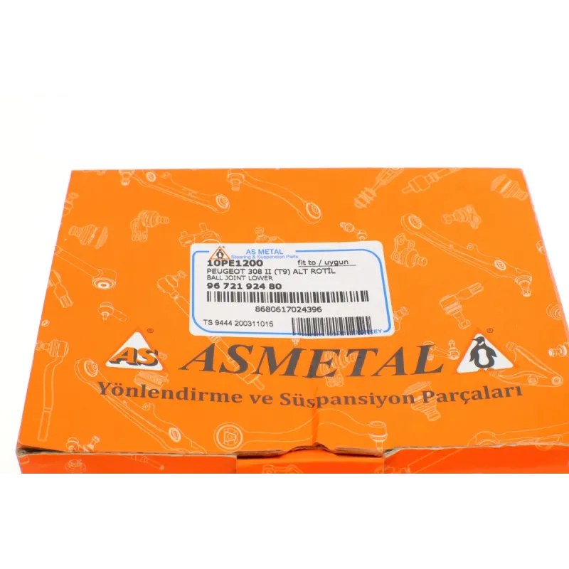 Опора кульова ASMETAL 10PE1200 передній/знизу для Peugeot 308 II 2013-
