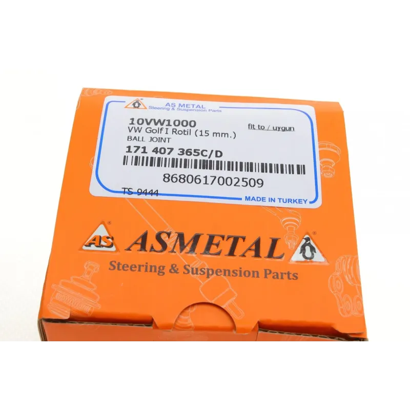 Опора кульова передня ASMETAL 10VW1000 для Volkswagen Golf/Caddy/Jetta, d=15мм