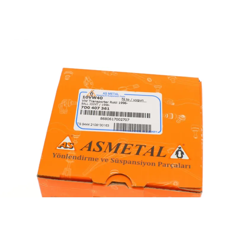 Опора кульова передня нижня ASMETAL 10VW40 для Volkswagen Transporter T4 1990-2003, конус 20.3 мм