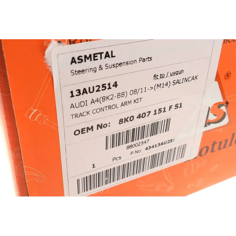 Комплект важелів підвіски передньої ASMETAL 13AU2514 для Audi A4/A5 B8 2007-2017