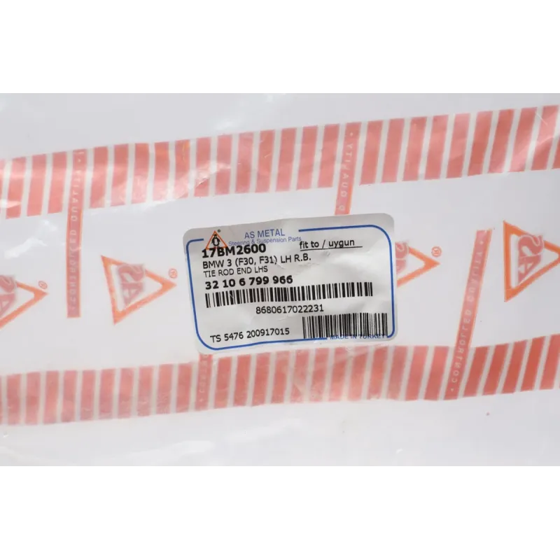 Наконечник рульової тяги лівий ASMETAL 17BM2600 для BMW 3 (F30/F35) 4 (F32/F33) 2011-